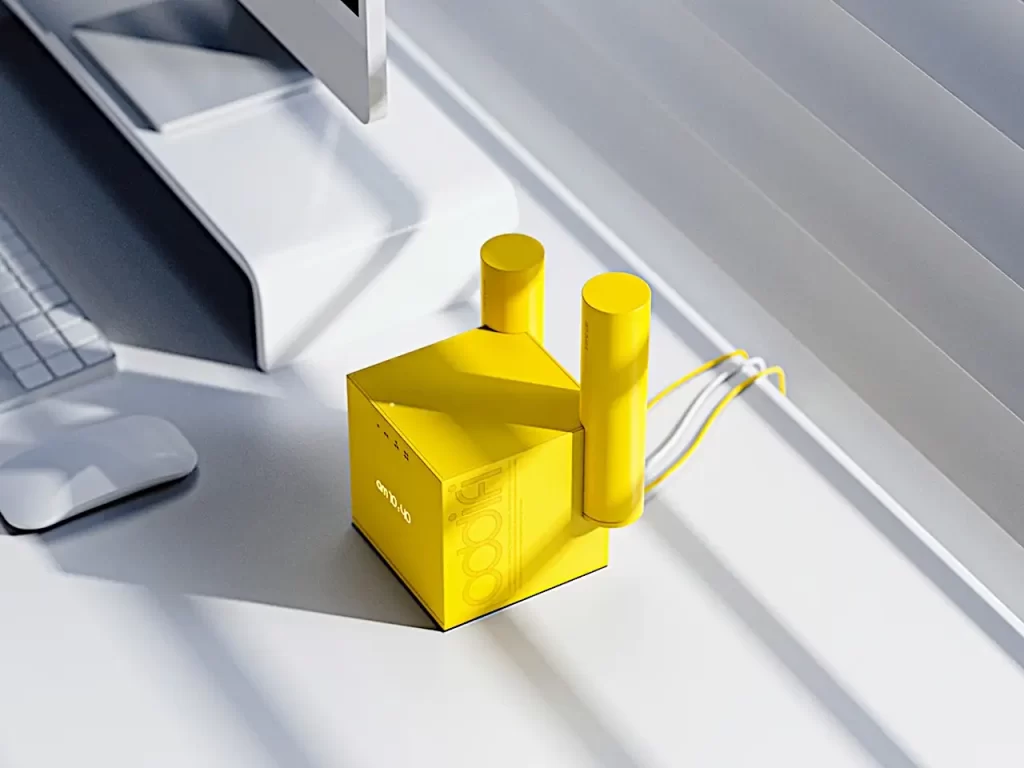 BLOCKY WI-FI 烟囱概念路由器工业设计 1 概念路由器工业设计