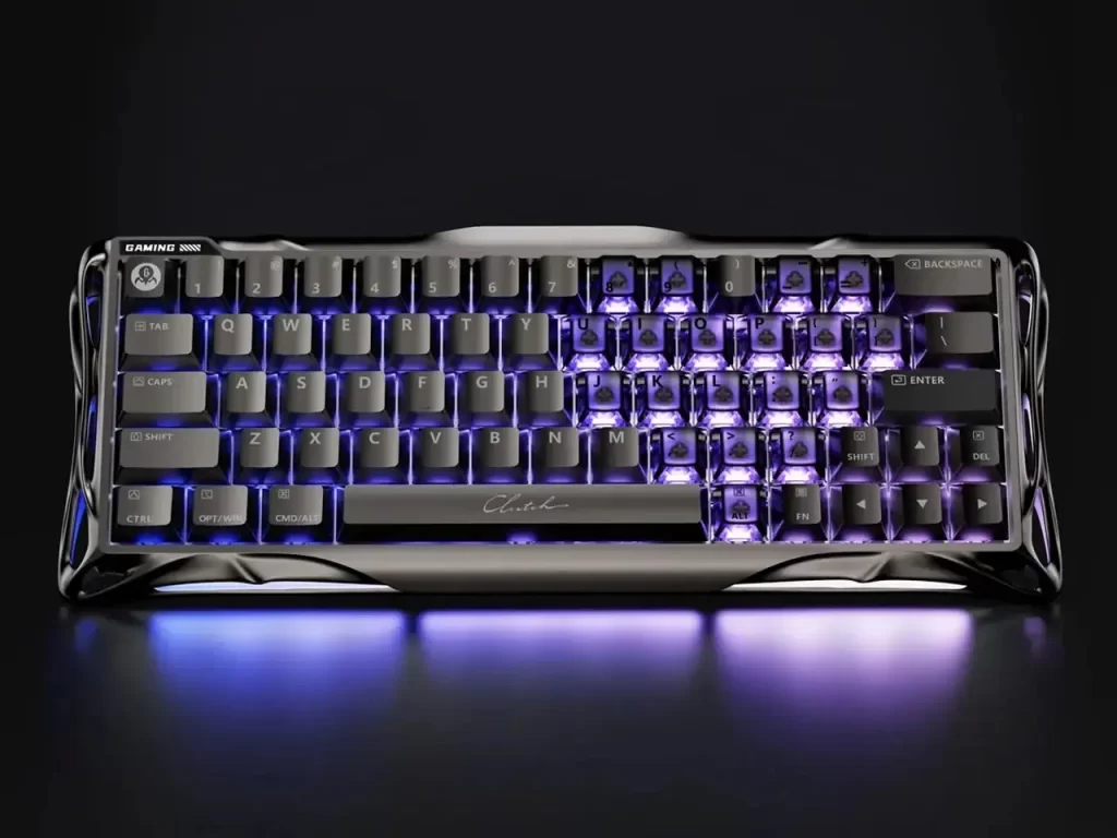 Cyberpunk Mech Style Keyboard 6 Cyberpunk Mech Style Keyboard 6