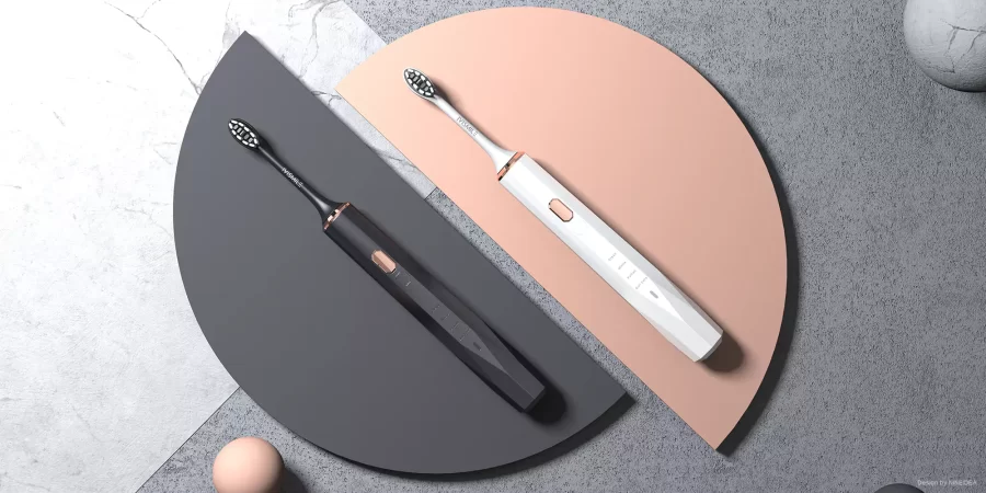 电动牙刷:设计围绕“无感却有效”的清洁哲学展开。一体化的柔和机身,契合每日握持的松弛感。内置压力感应悄然调节力度,避免损伤;智能计时分区提醒,将科学护理融入惯性动作。 深圳工业设计个人护理设计,深圳产品设计牙刷工业设计